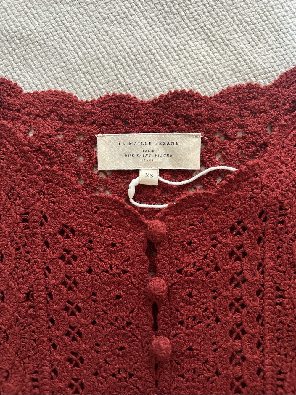 Rare! Discontinued! Sezane NOELIE CARDIGAN - Picture 6 of 12